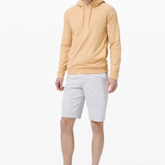 Lululemon Short Qwick Oxford 11” Relaxed Sz 30 Rare NWT Grey BLK/White Golf Work - Picture 9 of 13